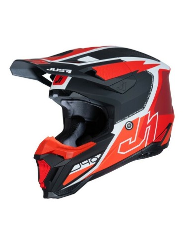 Casco Just1 J-40 Flash Rojo/Negro/Blanco