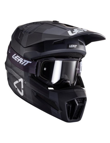 Casco con Gafas Leatt Moto 3.5 V24 Negro