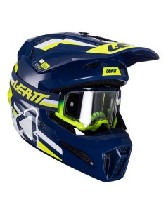 Casco con Gafas Leatt Moto 3.5 V24 Azul
