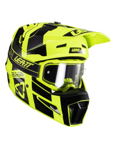 Casco con Gafas Leatt Moto 3.5 V24 Amarillo