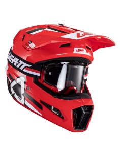 Casco con Gafas Leatt Moto 3.5 V24 Rojo