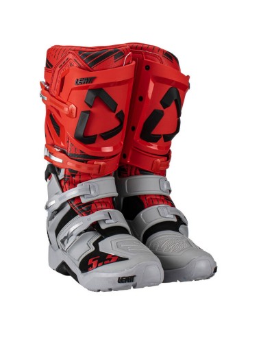 Botas Leatt 5.5 FlexLock Enduro Blanco/Rojo