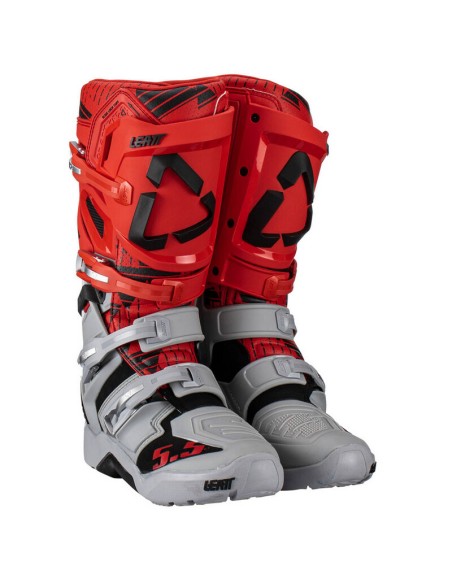 Botas Leatt 5.5 FlexLock Enduro Blanco/Rojo