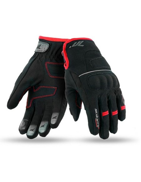 Guantes Seventy Degrees SD-C43 Negro/Rojo