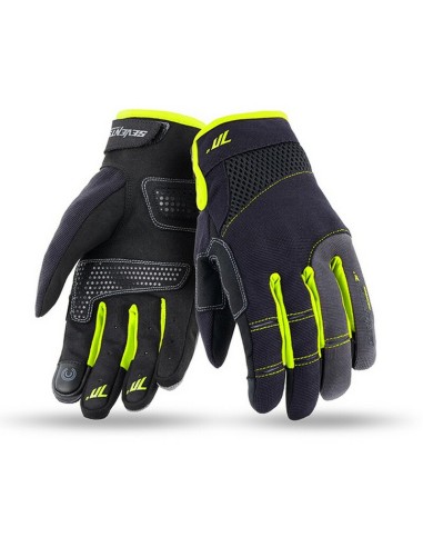 Guantes Seventy Degrees SD-C48 Negro/Am.Fluor
