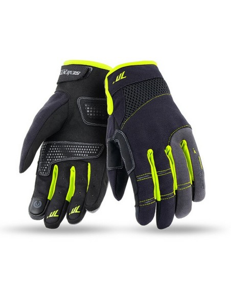 Guantes Mujer Seventy Degrees SD-C50 Negro/Am.Fluor