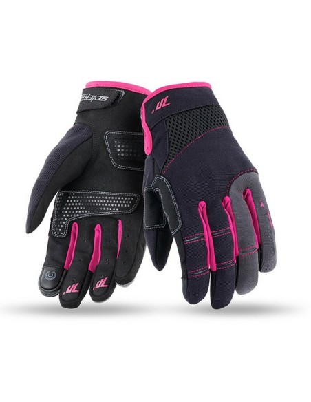 Guantes Mujer Seventy Degrees SD-C50 Negro/Rosa