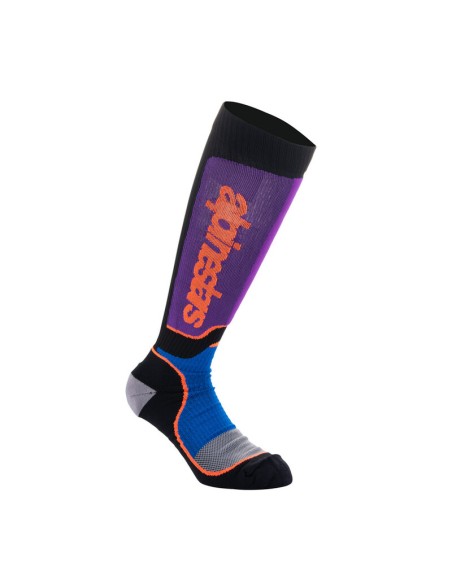 Calcetines Alpinestars MX Plus Negro/Morado