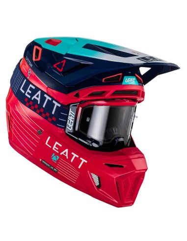 Casco con Gafas Leatt Moto 8.5 Rojo