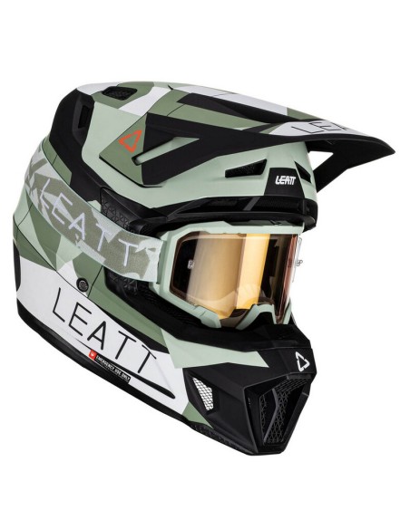 Casco con Gafas Leatt Moto 7.5 Verde