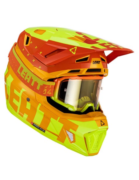 Casco con Gafas Leatt Moto 7.5 Amarillo