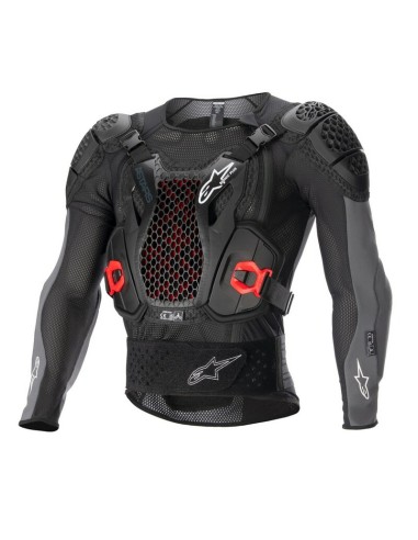 Peto Integral Alpinestars Bionic Plus V2 Negro/Rojo