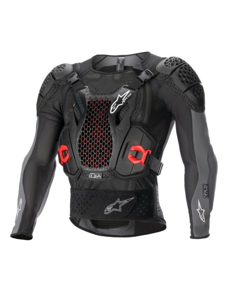 Peto Integral Alpinestars Bionic Plus V2 Negro/Rojo