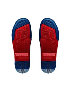 Pareja de Suelas Bota Leatt 4.5/5.5 2021 Azul/Rojo