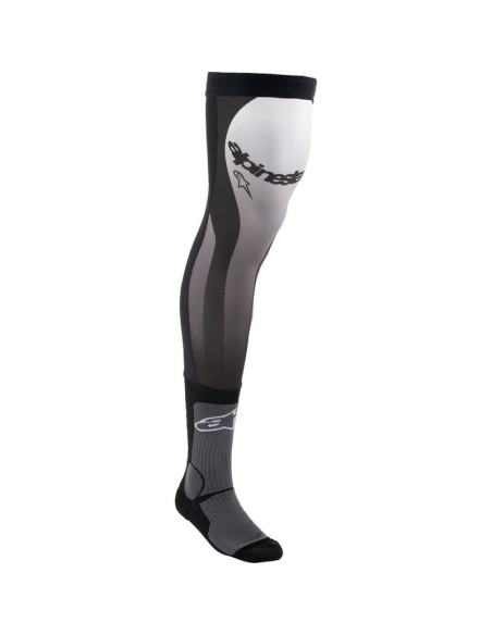 Medias Altas Alpinestars Knee Brace Negro/Blanco