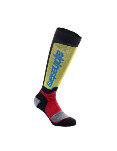 Calcetines Alpinestars MX Plus Negro/Rojo/Azul