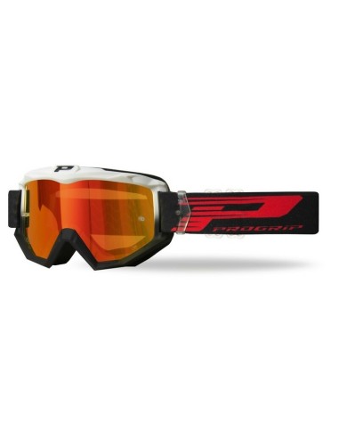 Gafas Pro Grip 3201 FL Atzaki Negro/Blanco/Rojo