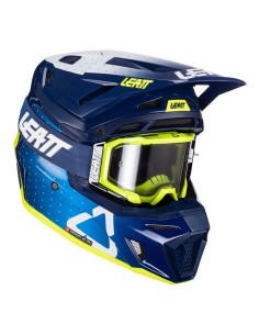 Casco con Gafas Leatt Moto 8.5 V24 Azul