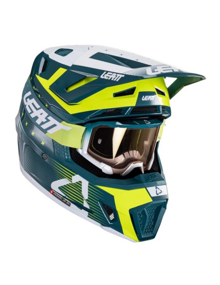 Casco con Gafas Leatt Moto 7.5 V24 Acid Fuel