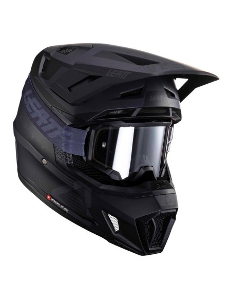 Casco con Gafas Leatt Moto 7.5 V24 Negro