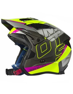 Casco Mots Jump UP03 Amarillo Fluo XXL