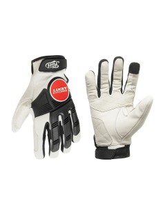 Guantes Fuel Astrail Blanco/Rojo