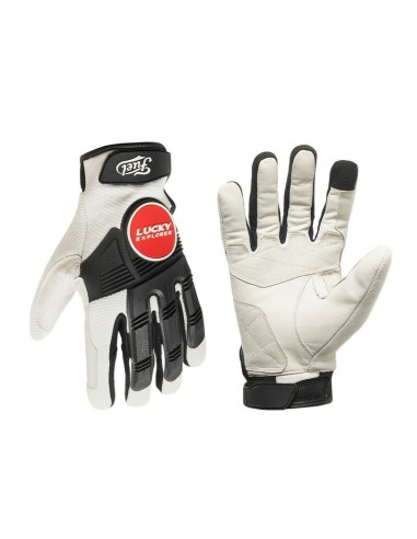 Guantes Fuel Astrail Blanco/Rojo