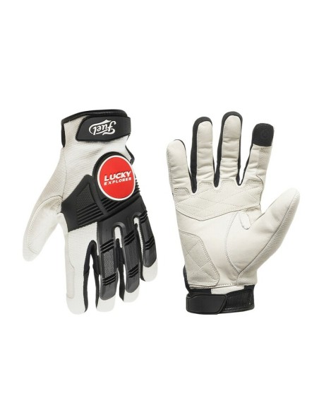 Guantes Fuel Astrail Blanco/Rojo