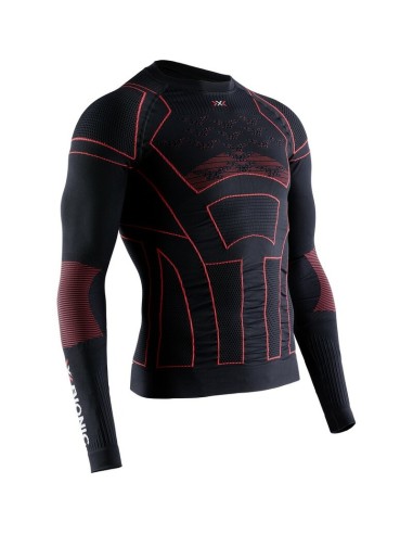 Camiseta Térmica X-Bionic Moto Energizer 4.0 Negro/Rojo