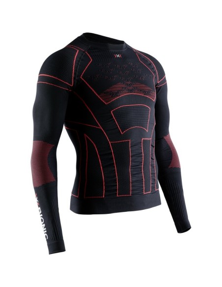 Camiseta Térmica X-Bionic Moto Energizer 4.0 Negro/Rojo