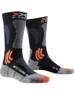 Calcetines Cortos X-Bionic Mototouring Negro/Gris