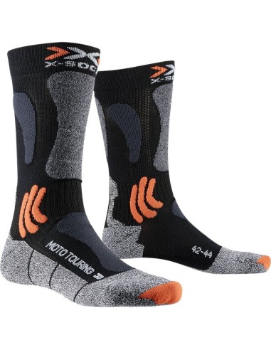 Calcetines Cortos X-Bionic Mototouring Negro/Gris
