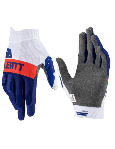 Guantes Leatt 1.5 GripR Rojo/Azul