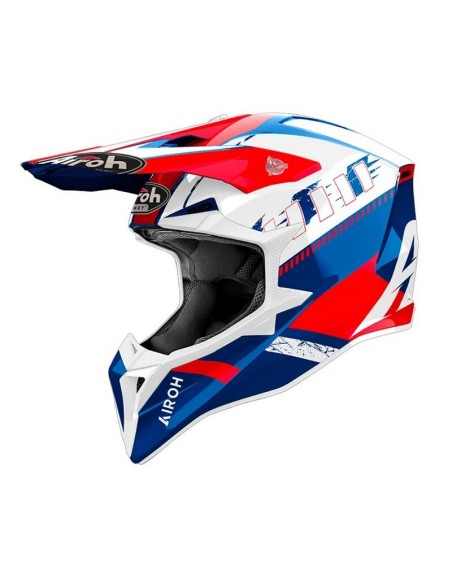 Casco Airoh Wraap Feel Azul/Rojo