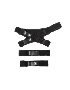 Kit Cintas Rodillera Leatt C-Frame Pro Carbon Negro