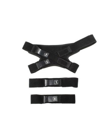 Kit Cintas Rodillera Leatt C-Frame Pro Carbon Negro