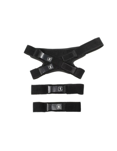 Kit Cintas Rodillera Leatt C-Frame Pro Carbon Negro