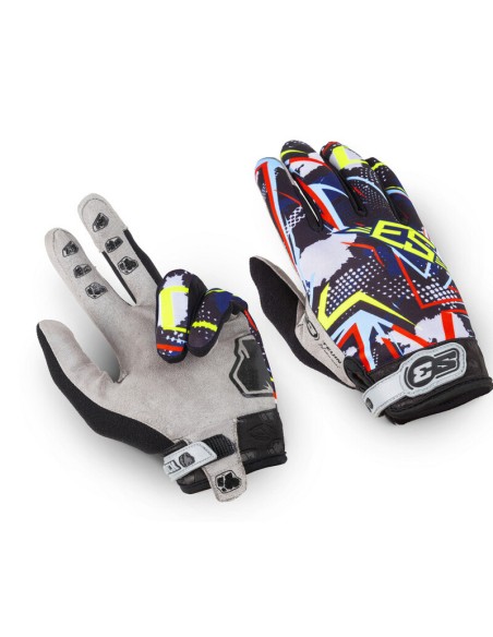 Guantes Trial S3 Rock Azul/Am.Flúor