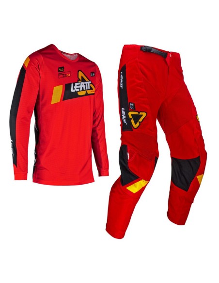Kit Jersey y Pantalón Leatt Moto 3.5 Rojo