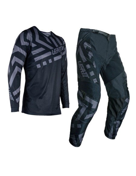 Kit Jersey y Pantalón Infantil Leatt Moto 3.5 Negro