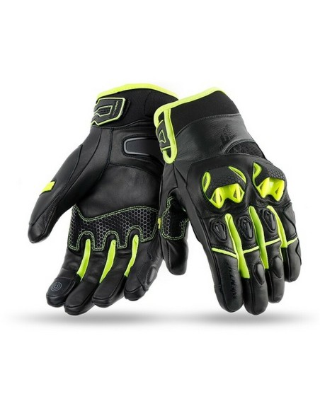 Guantes Seventy Degrees SD-N47 Negro/Amarillo Fluor