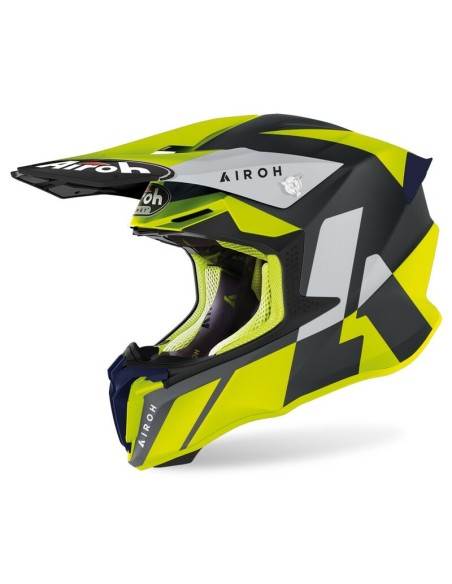 Casco Airoh Twist 2.0 Lift Amarillo/Azul