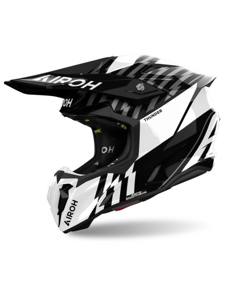 Casco Airoh Twist 3 Thunder Gloss Negro/Blanco