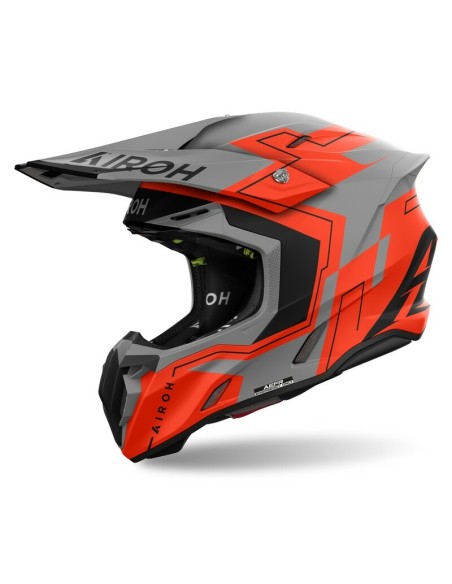 Casco Airoh Twist 3 Dizzy Matt Naranja Fluor