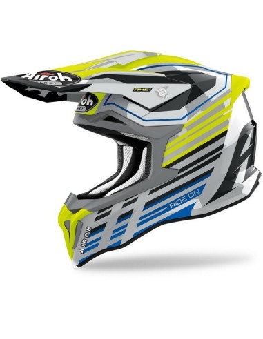 Casco Airoh Strycker Shaded Amarillo Gloss
