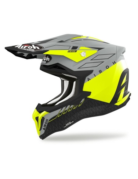 Casco Airoh Strycker Skin Amarillo