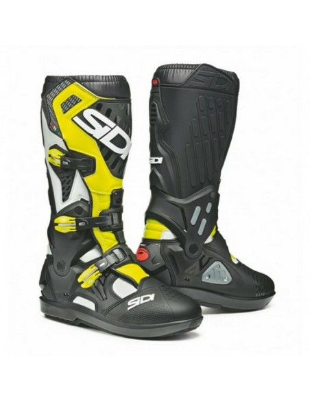 Botas Sidi Atojo SRS Blanco/Negro/Amarillo Fluor