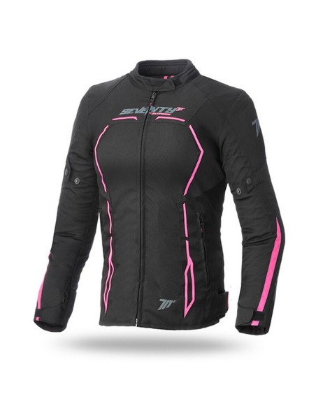 Chaqueta Invierno Mujer Seventy Degrees SD-JR67 Negro/Rosa