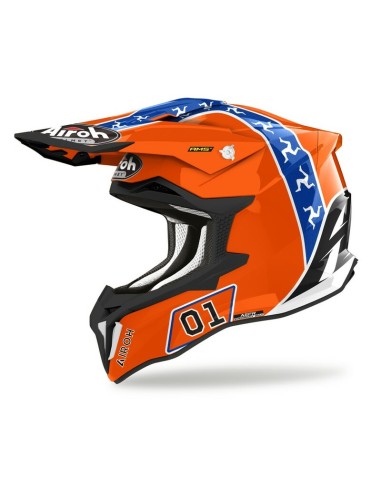 Casco Airoh Strycker Hazzard Naranja