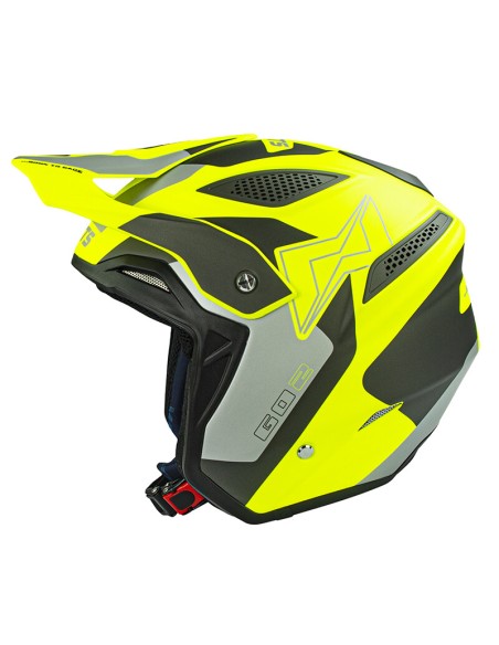Casco Trial Mots Go2 Amarillo Fluo